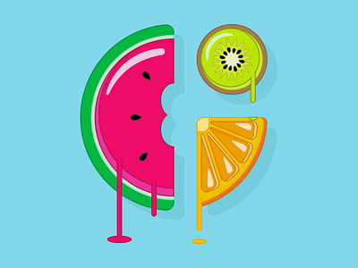 Fruity 'G' abstract art branding design flat graphic design icon illustration illustrator logo minimal vector