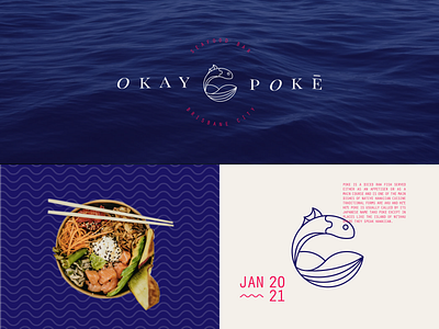 Okay Poke Logo abstract branding design graphic design icon illustrator logo minimal typography vector