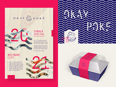 Okay Poke Collateral art branding design graphic design icon illustrator logo minimal packaging design poster design typography vector