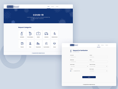 Covid 19 Online services app branding covid19 creative agency design emergency services illustration mobile mobile app sandip godhaniya ui ui design