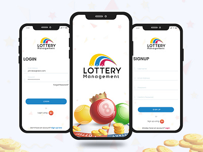 Lottery Management lottery lottery management management mobile app sandip godhaniya ui design