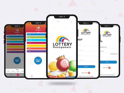 Lottery Management lottery lottery management management mobile app sandip godhaniya ui design