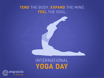 International Yoga Day - Branding branding creative agency design espacio creates illustration sandip godhaniya typography vector