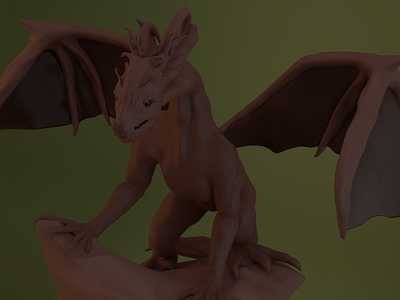 3D Dragon Model Blender