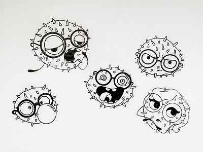 Bacterial invasion bacteria characters commission design drawing fun illustration invasion project sketch