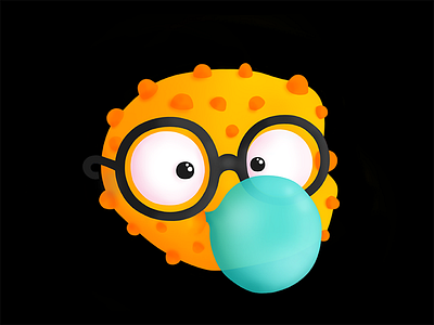 Bubbles bacteria branding bubbles character commission design digital painting fun graphic illustration