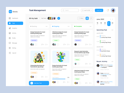 Task Management Dashboard design graphic design ui ux