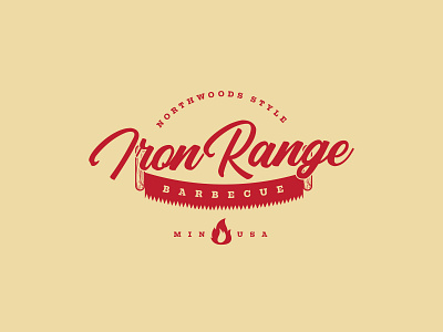 Iron Range Barbecue barbecue bbq branding food illustrator logo logo design minnesota north vector