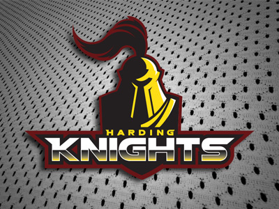 Harding Knights Logo athletics knights sports