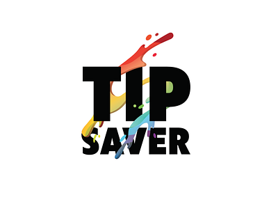 Tip Saver branding ink logo paint vector