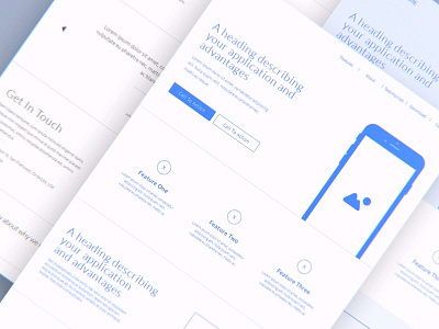 Landing Page Wireframes homepage landing page mockup mockups preview wireframes