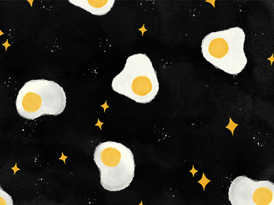 eggs in space eggs illustration random space sparkle stars watercolor weird