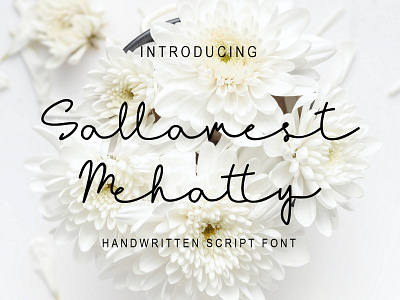 Sallamest Handwritten Script Font elegant invitation logo luxury typography