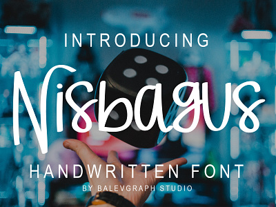 Nisbagus Handwritten Brush display elegant invitation logo luxury typography