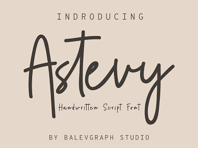 Astevy - Handwritten Script Font elegant logo luxury typography wedding
