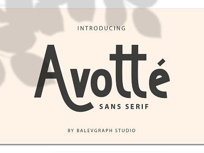 Avotte Sans Serif elegant invitation logo luxury sans sanserif typography