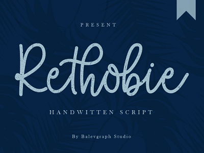 Rethobie Handwritten Script elegant invitation logo luxury typography