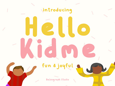 Hello Kidme Joyful Typeface handwriting popular