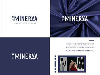 MINERVA CLOTH AND APPAREL LOGO DESIGN 
BEAUTY FASHION LOGO