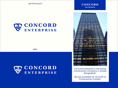 Concord Enterprise Construction logo. Construction company.