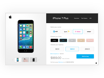 Apple Shopping UI 7 app apple button checkout design interface iphone phone ui user ux