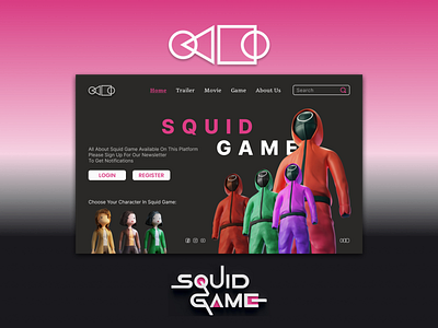 Squid Game Web Design