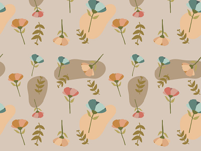 Seamless Pattern Lily Flower