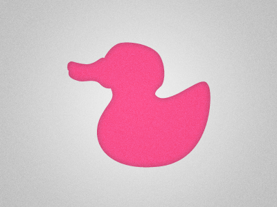 Un Pato duck hot pink logo vector