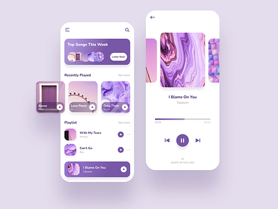 Music Apps design designer mobileapp redesign ui uideisgn ux