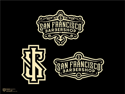 LETTER SF WITH MONOGRAM STYLE