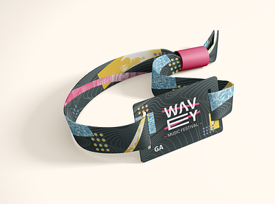 Wavey Music Festival: Wristband branding newwave swisspunk