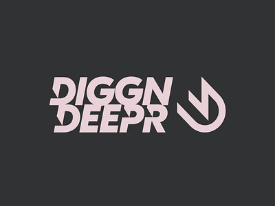 Diggn Deepr NYC branding design logo typography