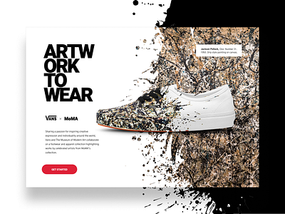 Vans x MoMA collection - Landing page redesign