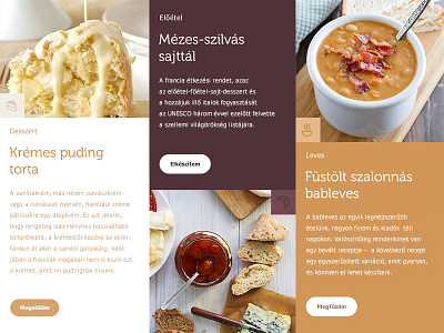 layout for recipe site