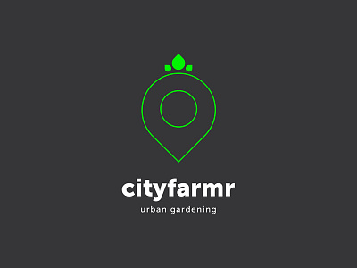cityfarmr urban gardening logo city garden logo pin plant urban