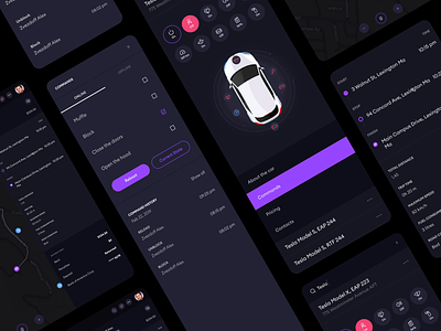 Car Sharing | App Design animation app car car sharing design figma interface map neon service simbirsoft ux