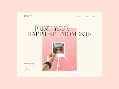 Delightful Pics | Website Redesign animation creative homepage interior printing minimal photo photobook simbirsoft typography ui ux web