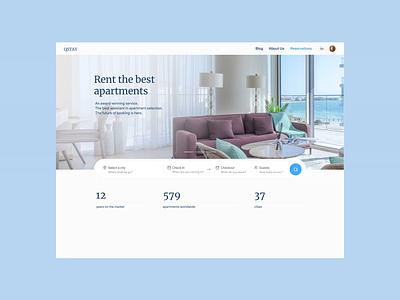 Apartment Rental | Web Service animation concept elite apartment house rent interface rent app rental service simbirsoft ui ux web