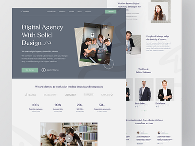 Crimson -  Digital Agency Landing Page