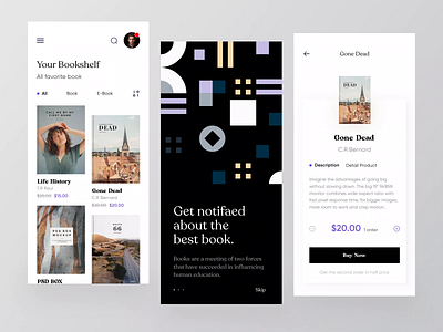 Zenbook Mobile App - Exploration 📖 animation app book book app book store card clean mobile book design e book e commerce mobile mobile app mobile app design mobile design mobile ui motion principle prototype ui ux