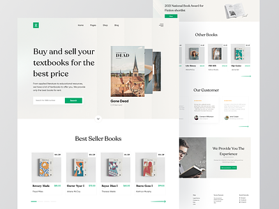 Zenbook -  Book Online Store Landing Page 📖