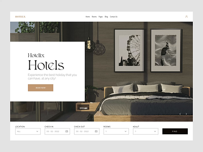 HOTELIX - Motion animation clean hotel interaction interactive luxury motion motion design motion graphics web web design