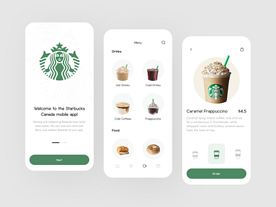 Starbucks App Redesign by Sam Shafaei for Duxica on Dribbble