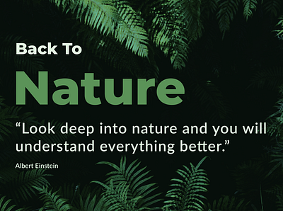 Nature calm font green nature quotes refresh relax typography