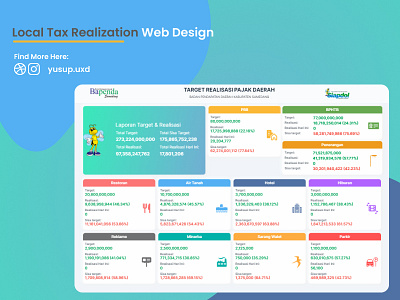 Local Tax Realization Web Design colorfull design e goverment goverment website green tax tax website tax website inspiration ui web