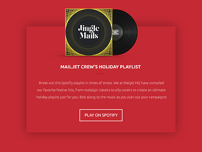 Jingle Mails album box christmas cover holidays ui