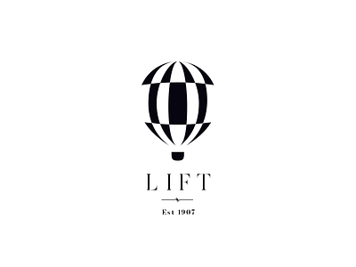 Lift - The Daily Logo Challenge #2 balloon logo negative space