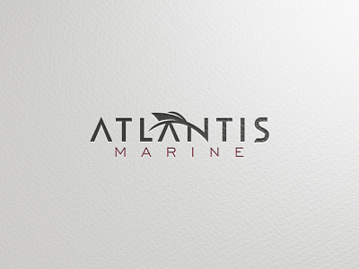atlantis marine boat logo logo marine simple travel yacht