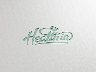 health in custom letters custom type health logo vegan vegan food