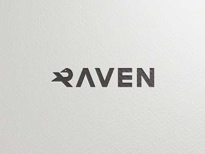Raven bird birds branding custom letters custom type logo raven simple